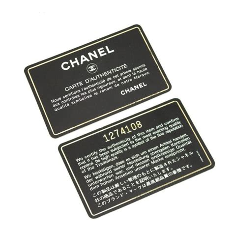 authenticate chanel clothing|chanel authenticity card check.